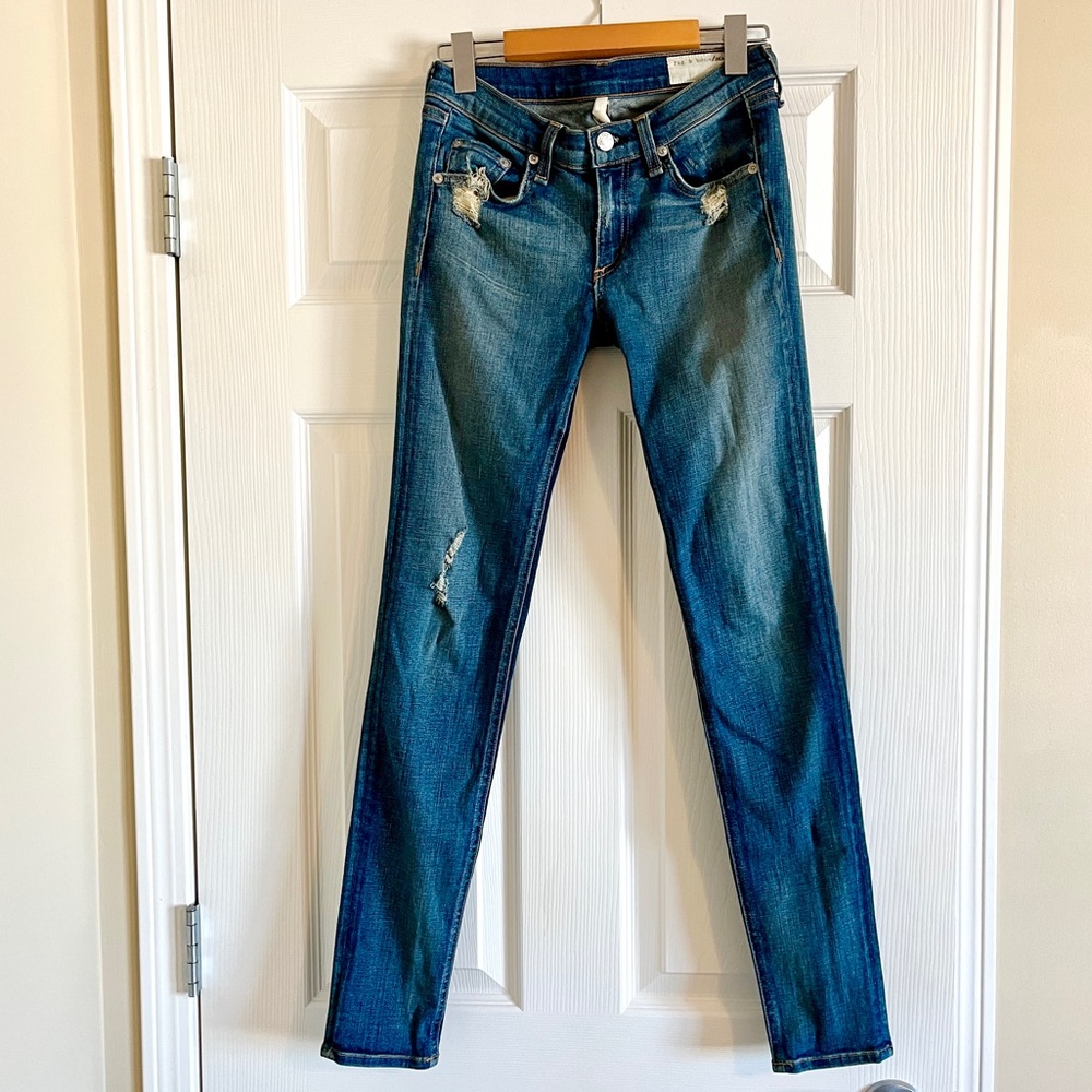 Rag & Bone Distressed Skinny Jeans